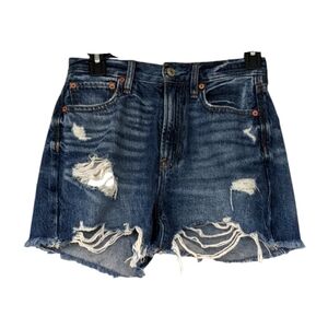 American Eagle Womens Jean Shorts 90's Boyfriend Size 00 In Inseam 3in Highrise